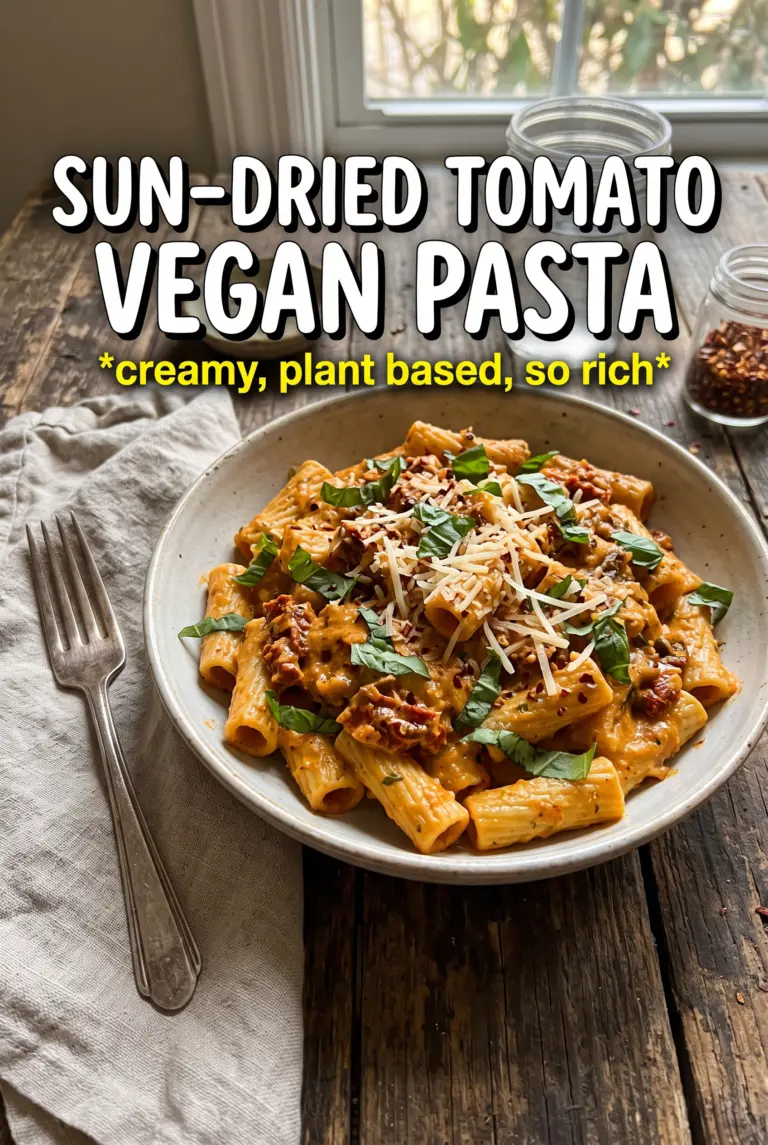 Sun-Dried Tomato Vegan Pasta