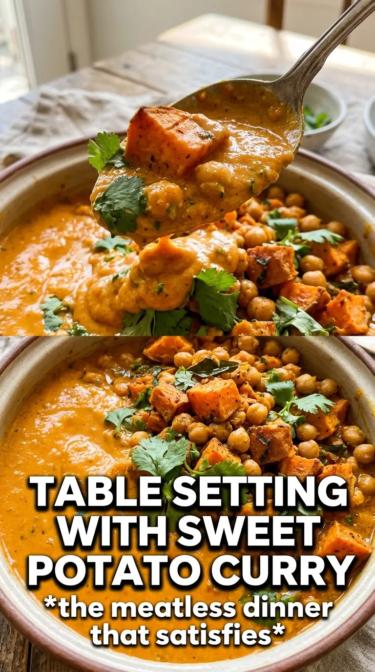 Sweet Potato and Chickpea Curry creamy spiced coconut