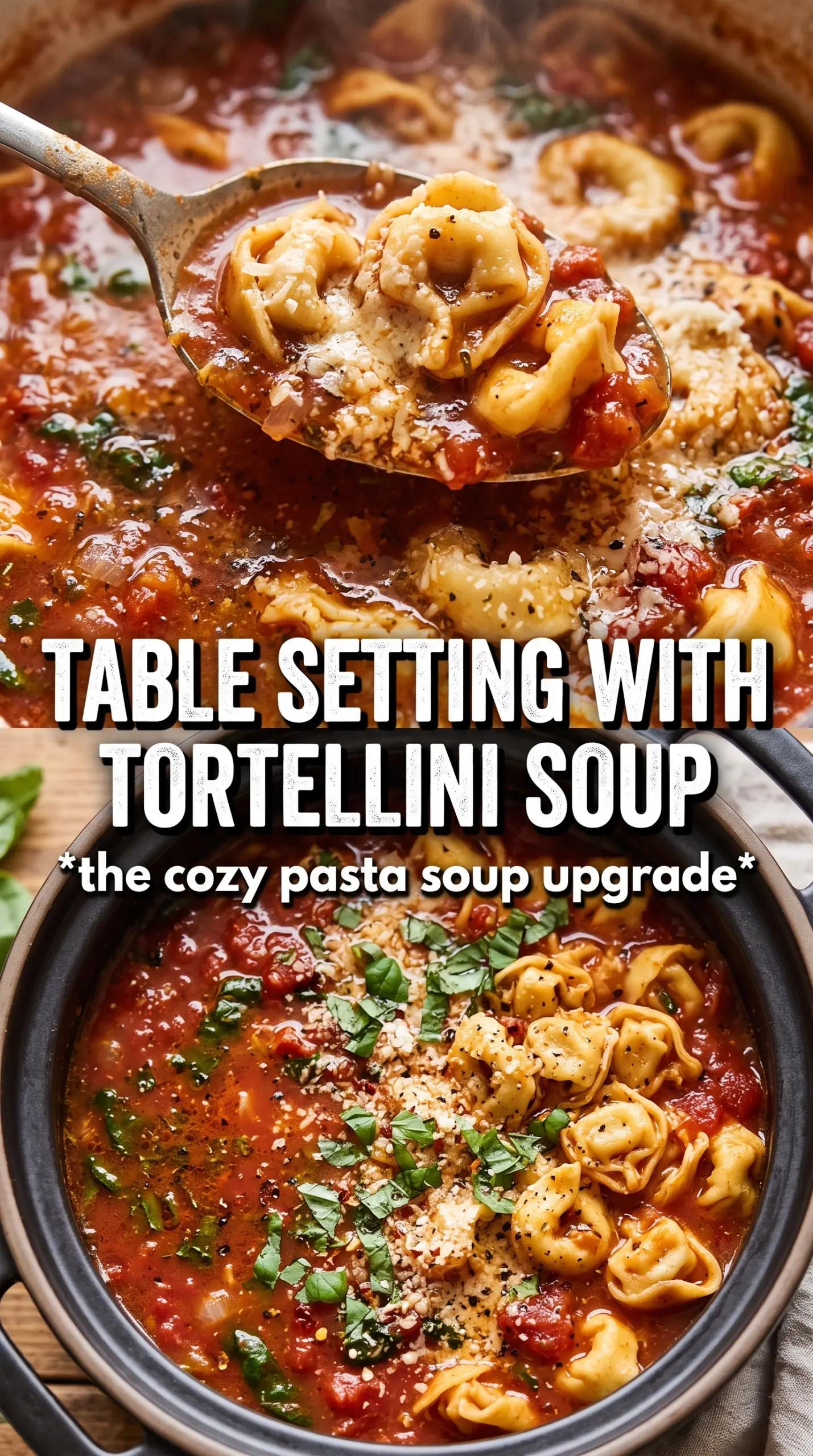 Tomato Tortellini Soup rich creamy
