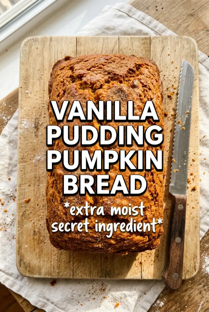 Vanilla Pudding Pumpkin Bread