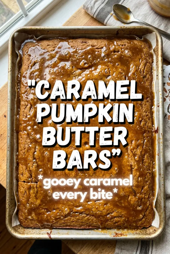 Caramel Pumpkin Butter Bars