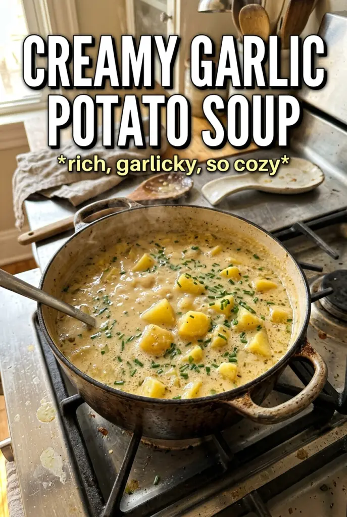 Creamy Garlic Potato Soup
